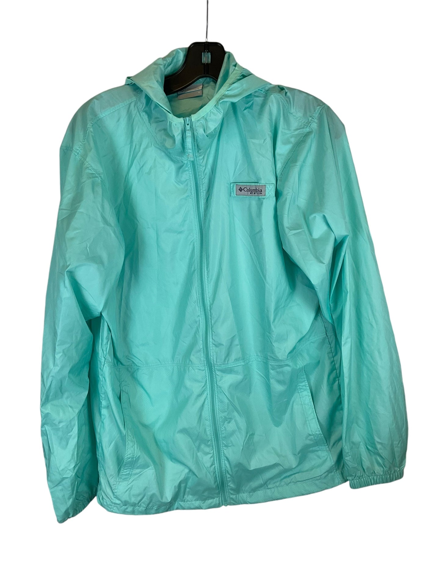 Athletic Jacket By Columbia In Teal, Size: S