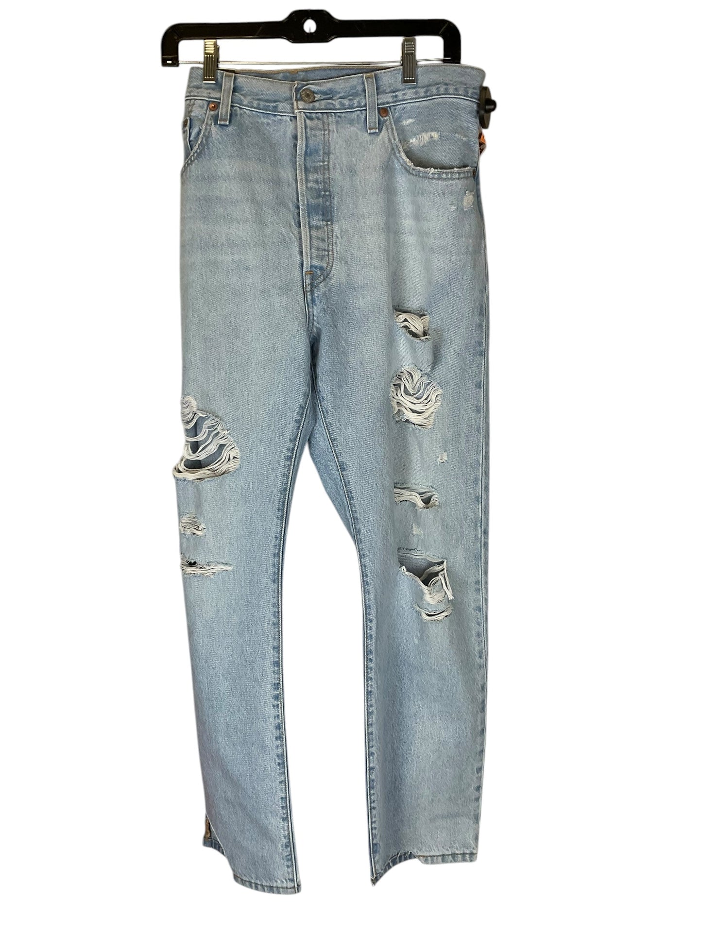 Jeans Straight By Levis In Blue Denim, Size: 16