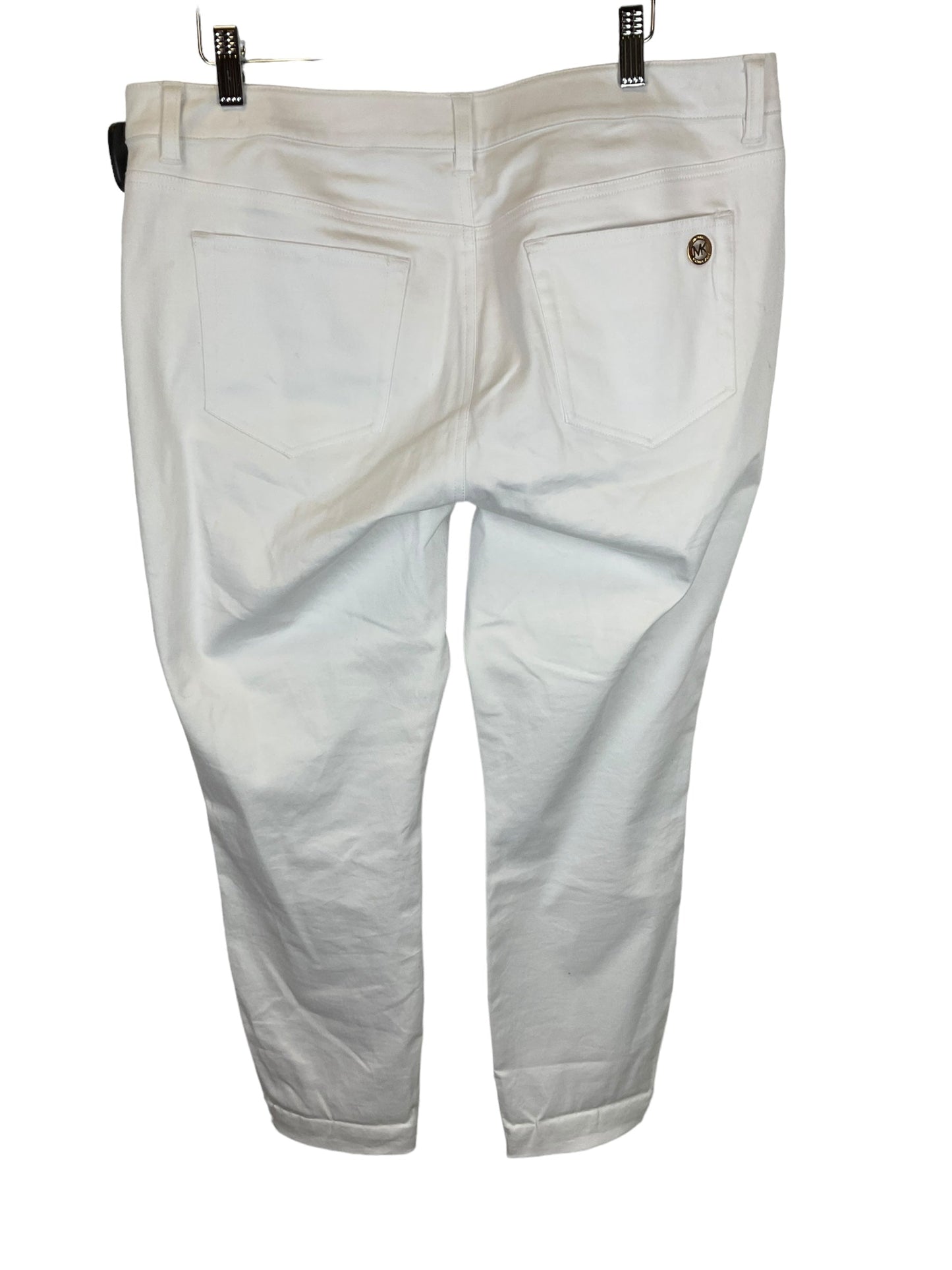 White Denim Jeans Designer Michael Kors, Size 12
