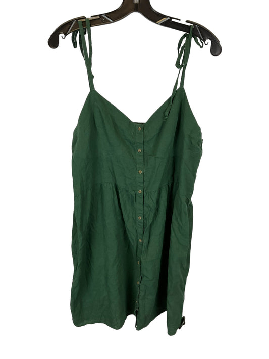 Green Dress Casual Short Aerie, Size Xl