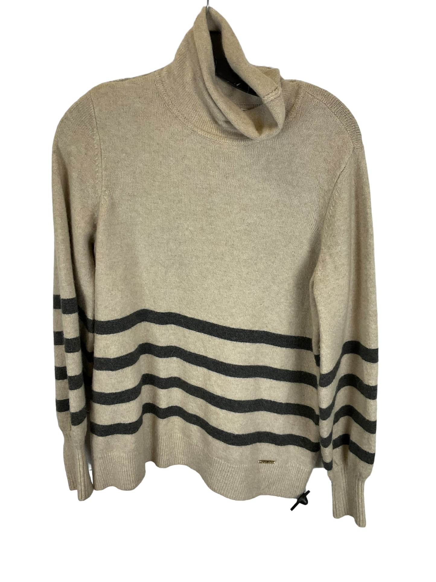 Tan Top Long Sleeve Michael By Michael Kors, Size M