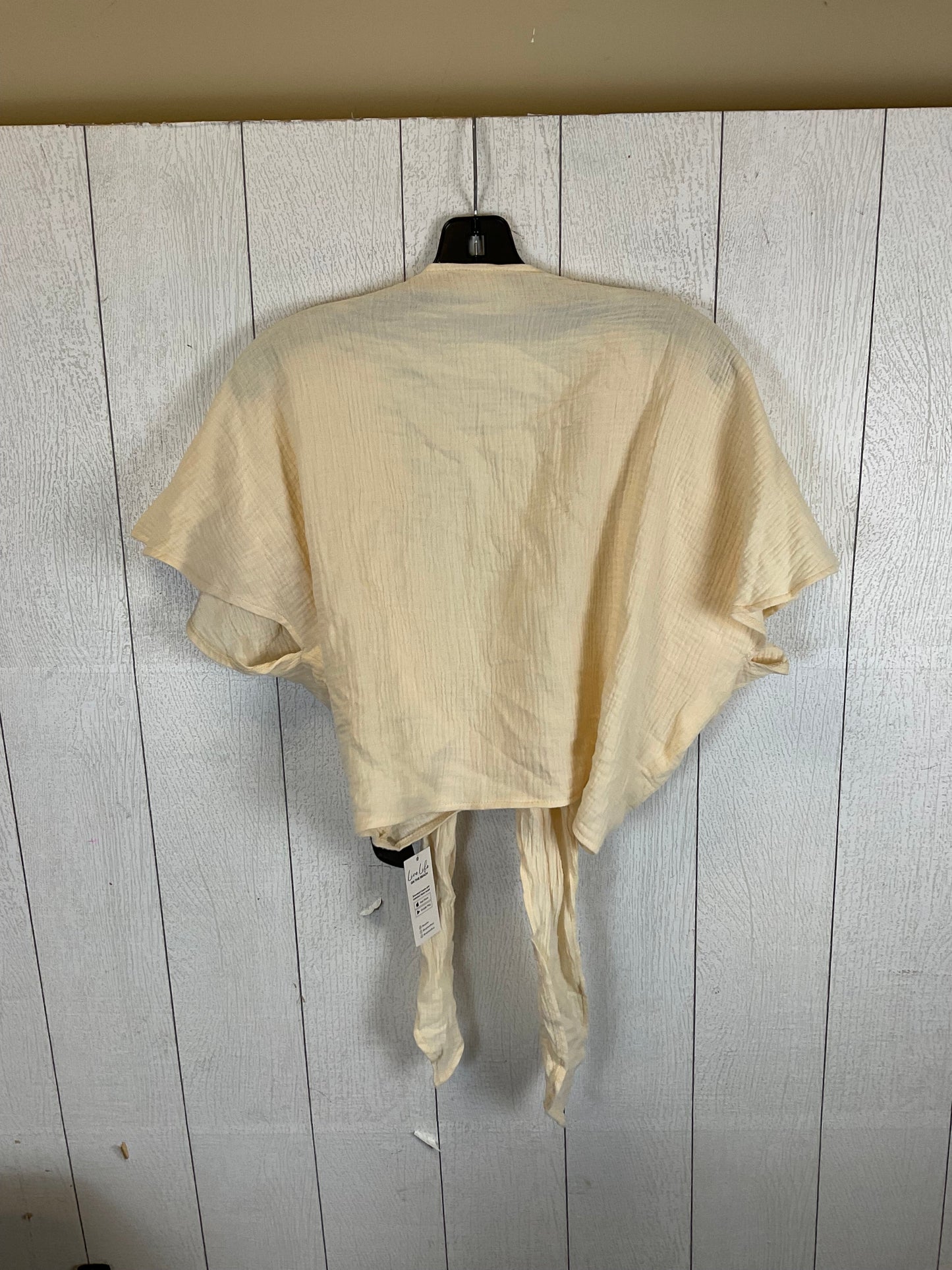 Yellow Top Short Sleeve Cupshe, Size S