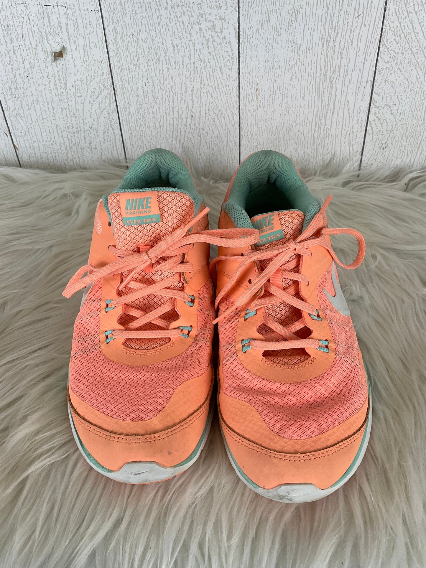 Shoes Athletic By Nike In Orange, Size: 9