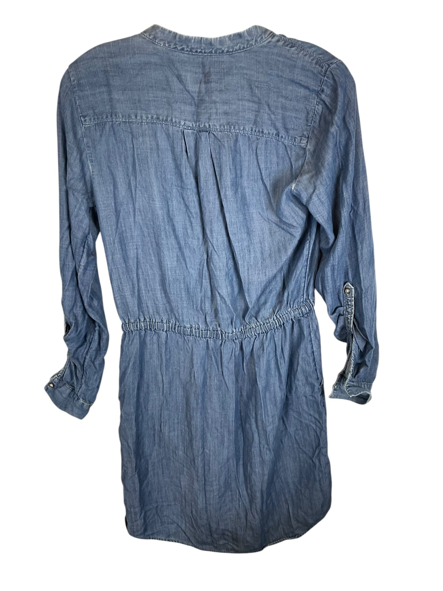 Dress Casual Midi By Banana Republic In Blue Denim, Size: 4