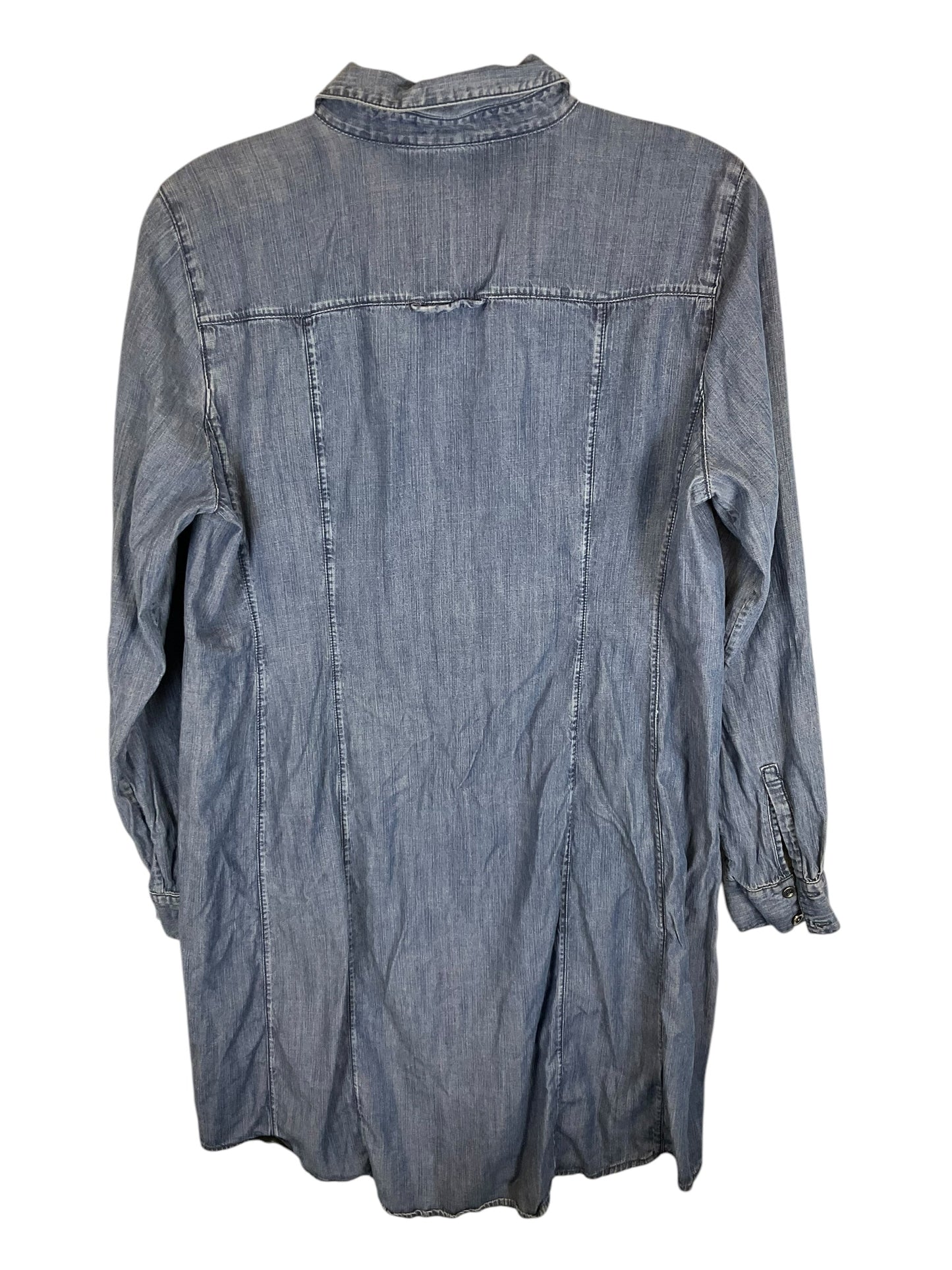 Dress Casual Midi By Eileen Fisher In Blue Denim, Size: S