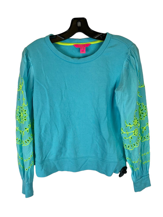 Top Long Sleeve Designer By Lilly Pulitzer In Blue, Size: Xxs