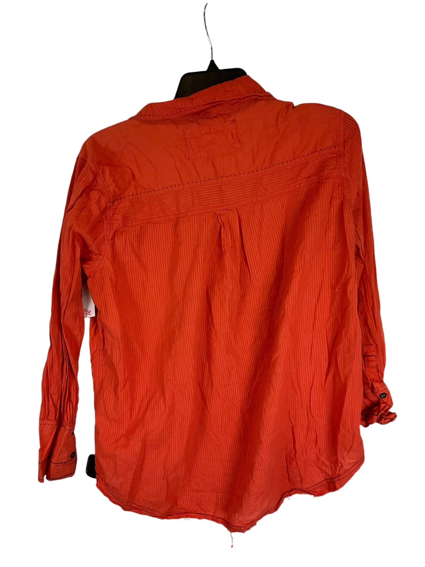 Top Long Sleeve By We The Free In Orange, Size: M