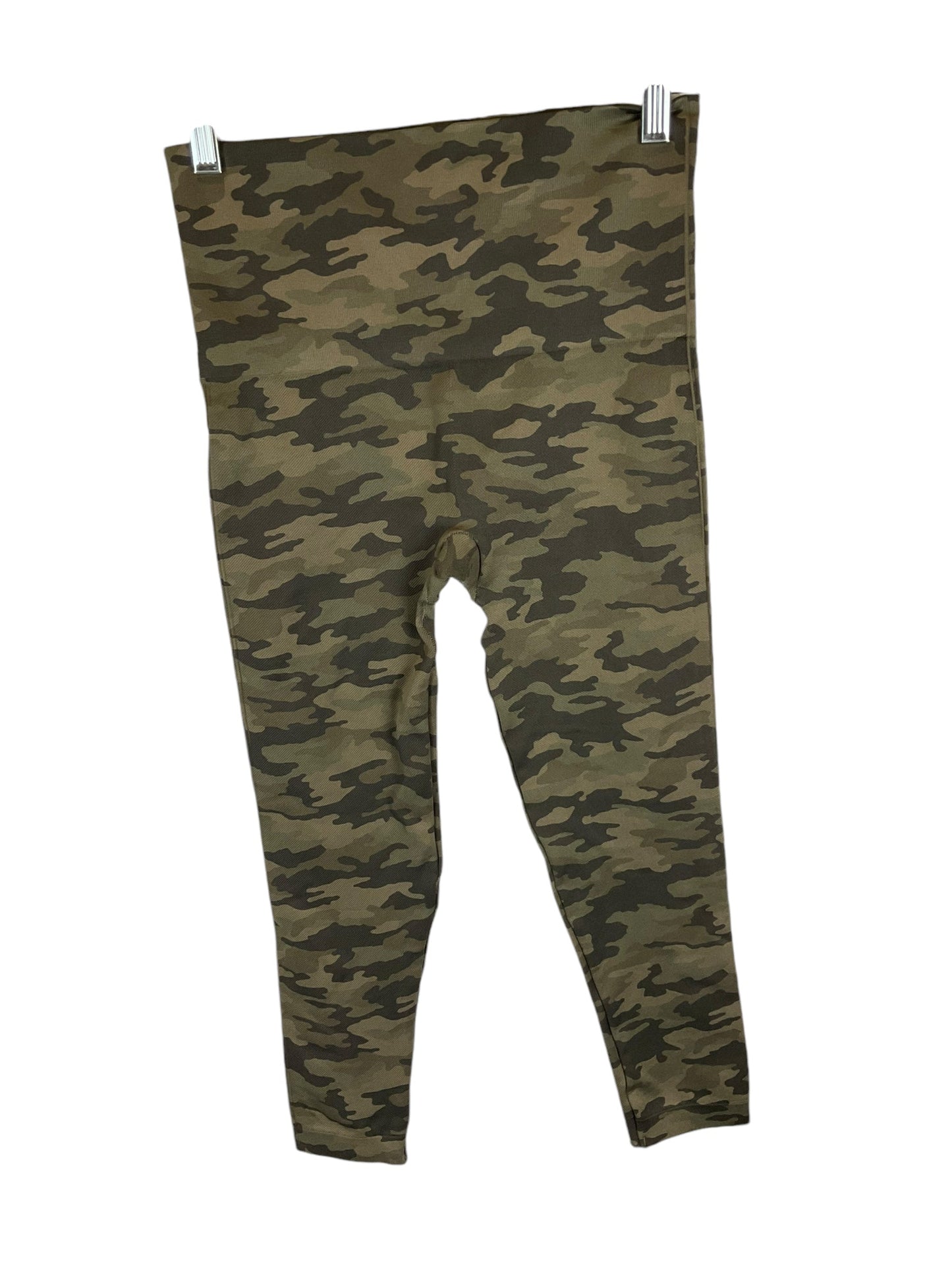 Athletic Leggings By Spanx In Camouflage Print, Size: M