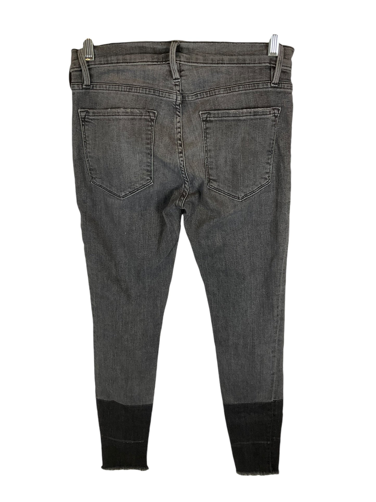 Jeans Skinny By Frame In Black Denim, Size: 2