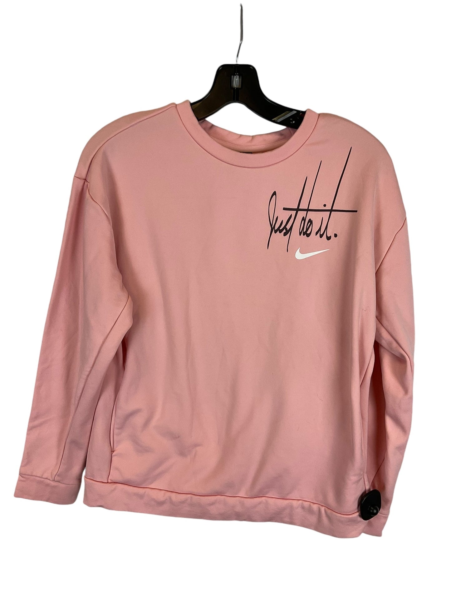 Sweatshirt Crewneck By Nike Apparel In Pink, Size: S