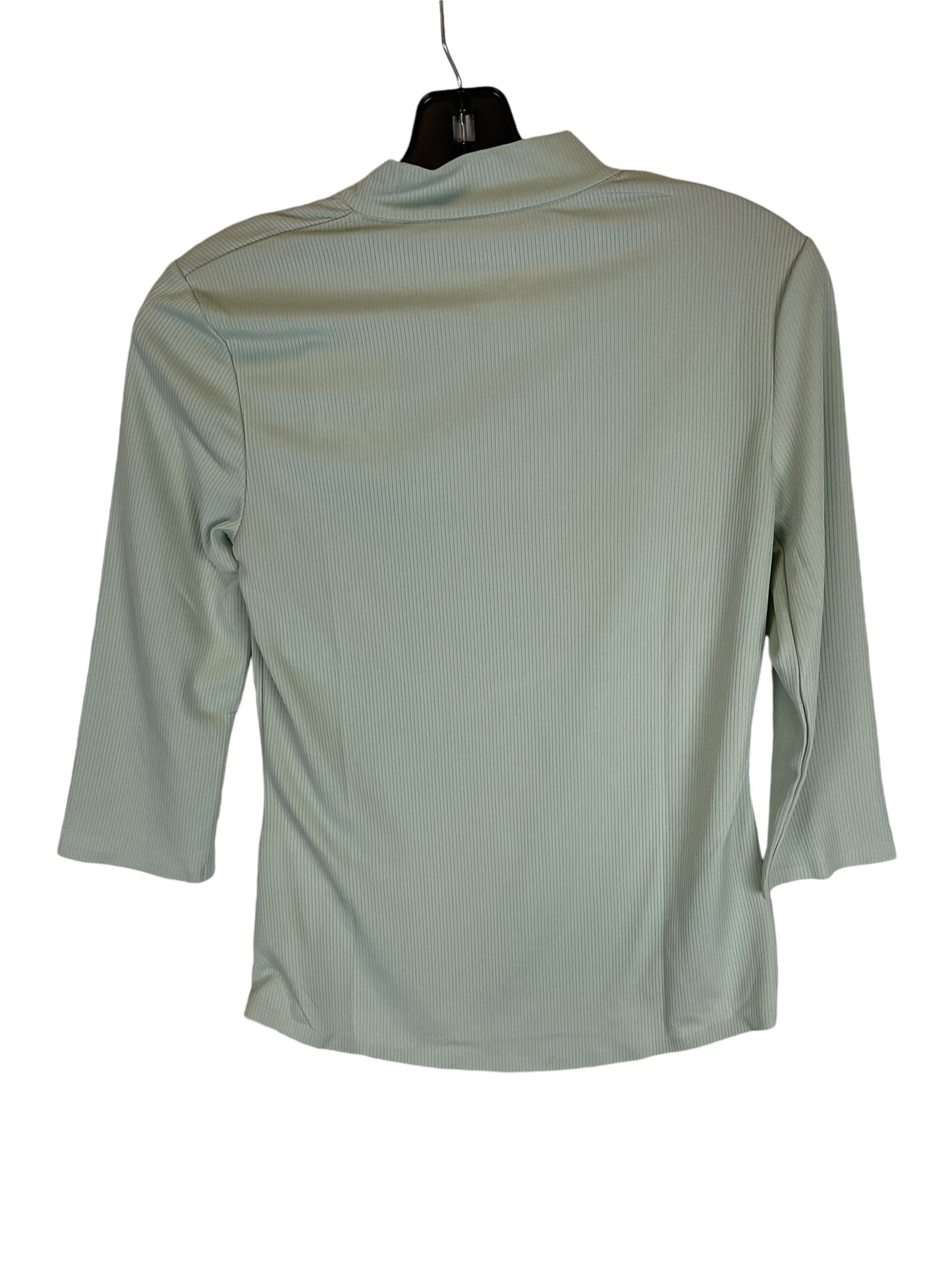 Athletic Top Long Sleeve Collar By Nike Apparel In Green, Size: XS