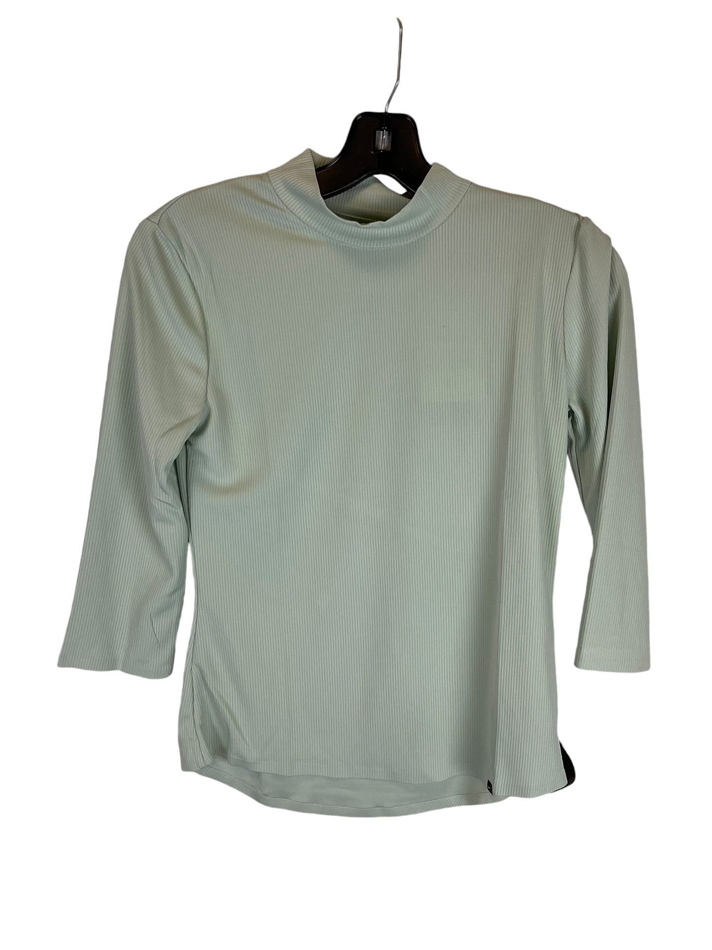 Athletic Top Long Sleeve Collar By Nike Apparel In Green, Size: XS