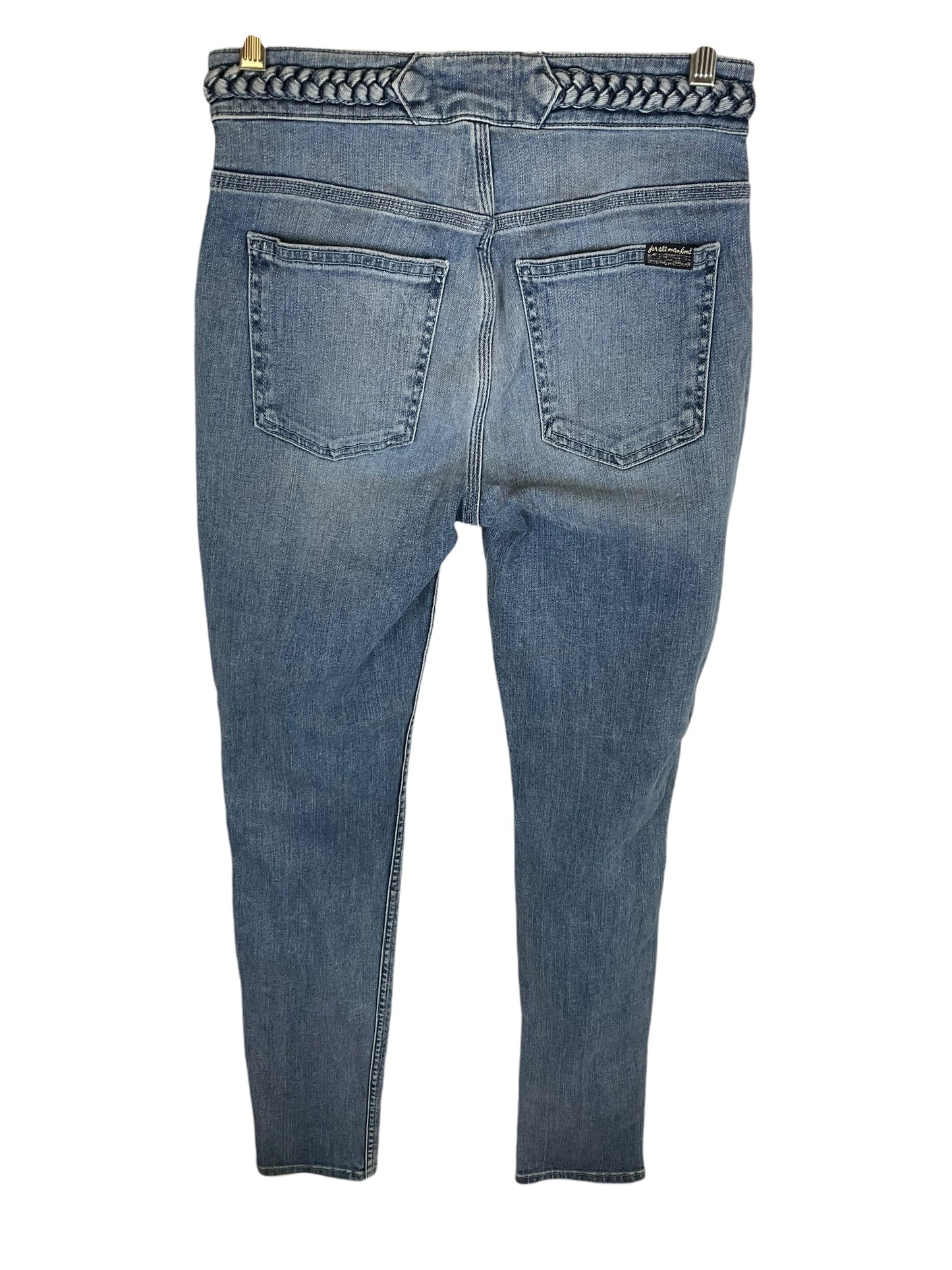 Jeans Designer By 7 For All Mankind In Blue Denim, Size: 4