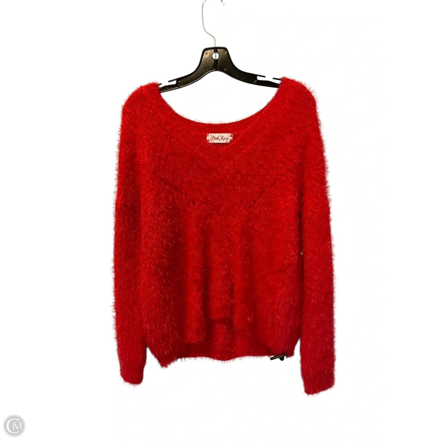 Sweater By Pink Rose In Red, Size: M
