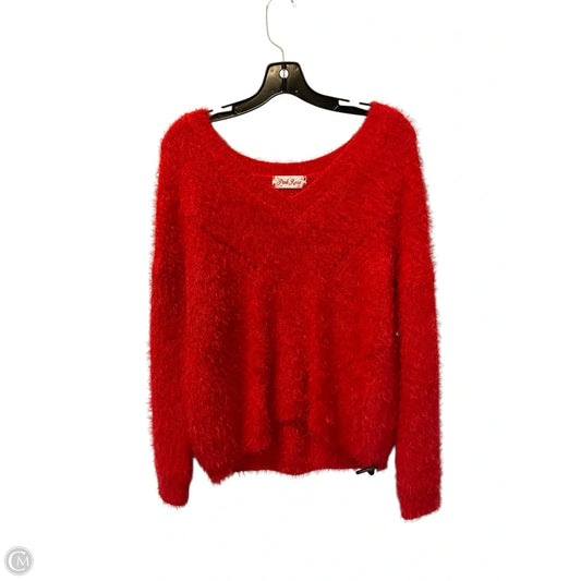 Sweater By Pink Rose In Red, Size: M