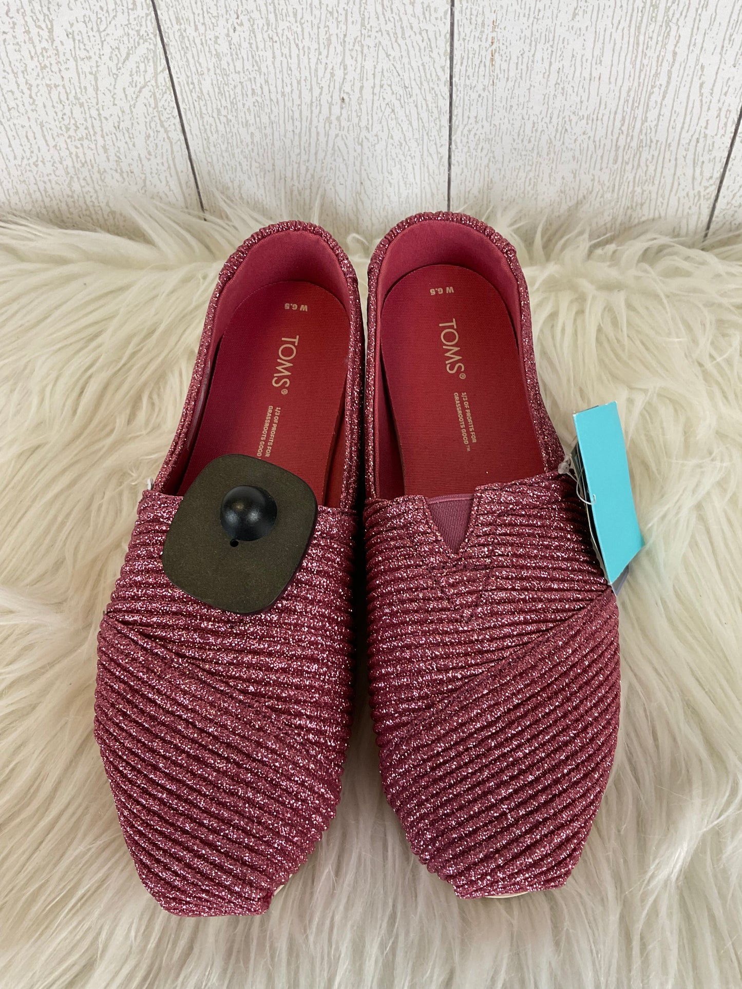 Shoes Flats By Toms In Pink, Size: 6.5