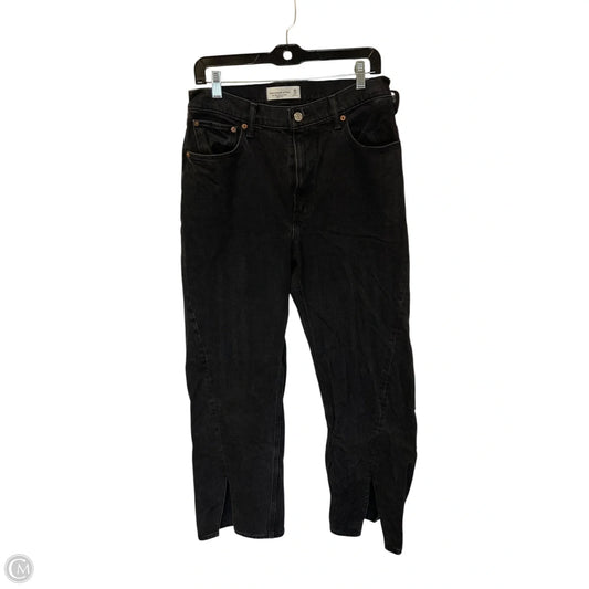 Jeans Flared By Abercrombie And Fitch In Black Denim, Size: 10