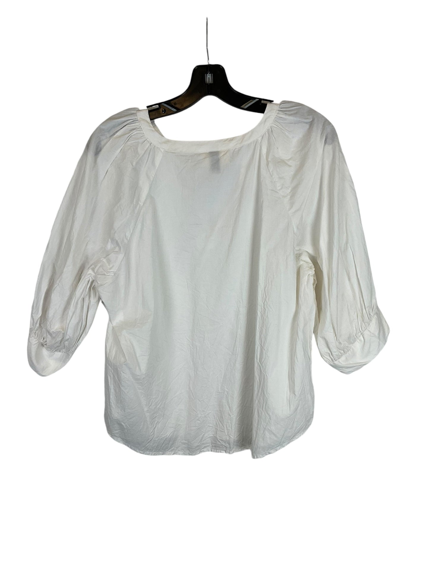 Top 3/4 Sleeve By Universal Thread In White, Size: Xl