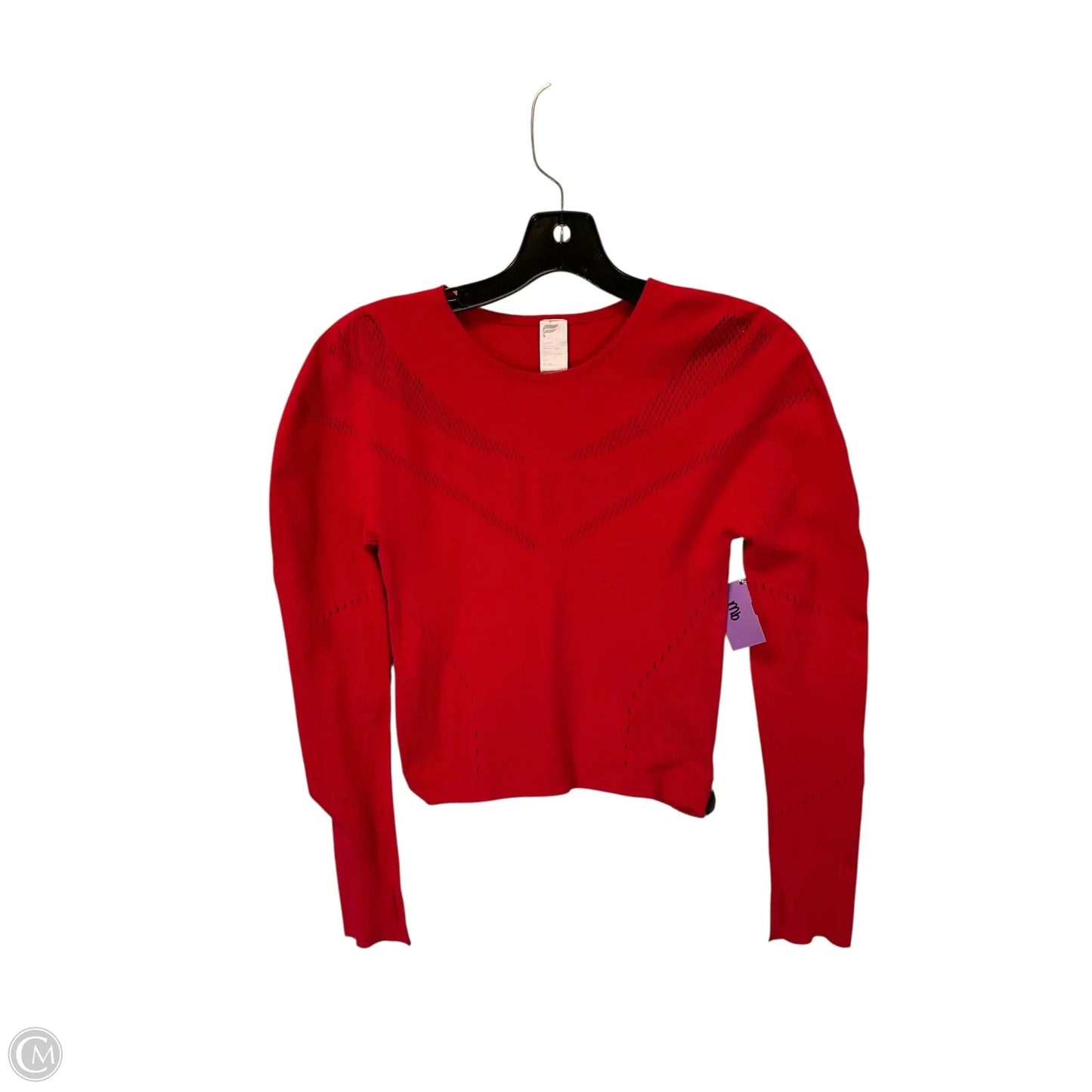 Athletic Sweatshirt Crewneck By Fabletics In Red, Size: M