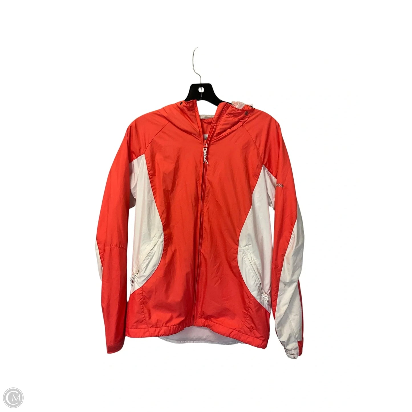 Jacket Windbreaker By Columbia In Orange, Size: L