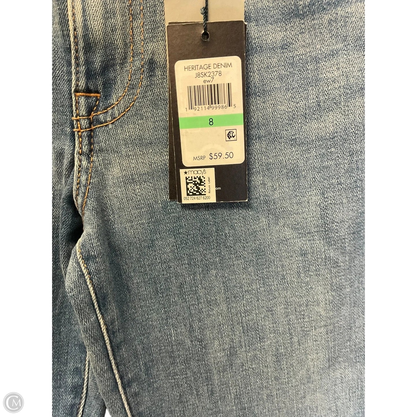 Jeans Straight By Tommy Hilfiger In Blue Denim, Size: 8