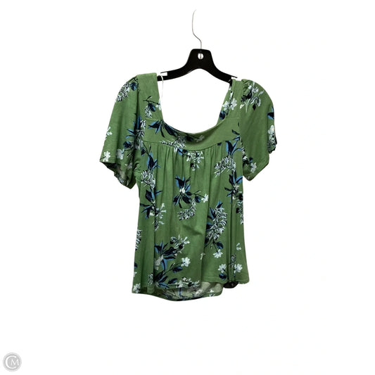 Top Short Sleeve Basic By Lucky Brand In Green, Size: S