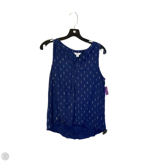 Top Sleeveless By Crown And Ivy In Blue, Size: S