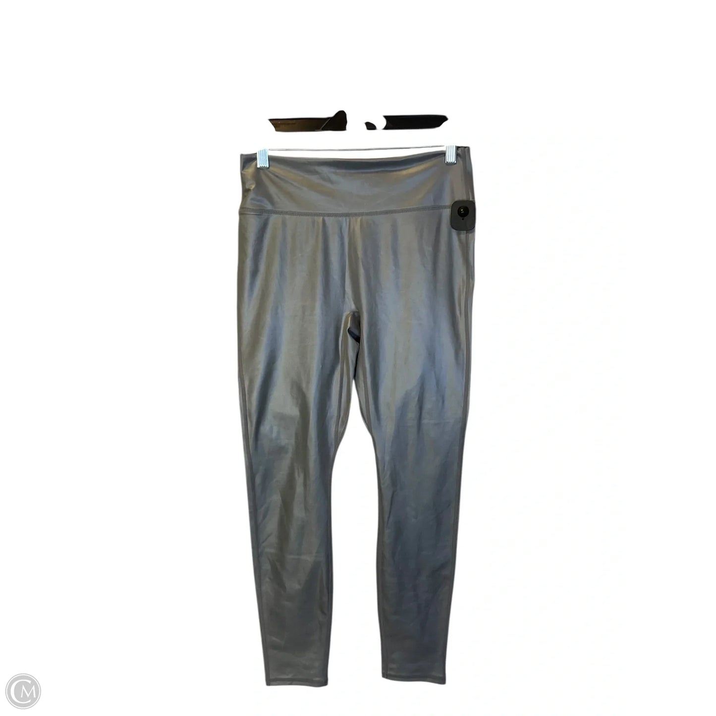 Athletic Leggings By Fabletics In Silver, Size: L