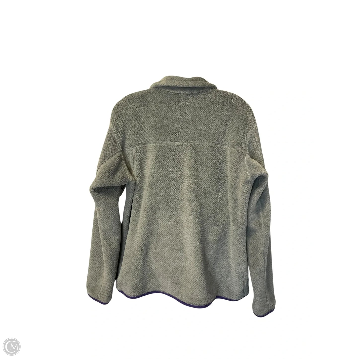 Sweatshirt Collar By Patagonia In Grey, Size: L