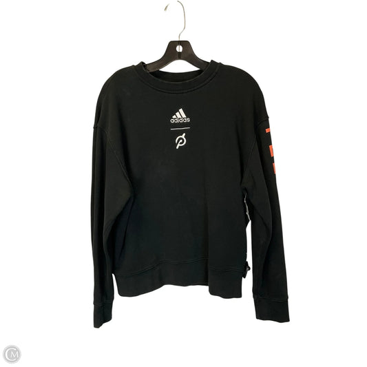 Athletic Sweatshirt Crewneck By Adidas In Black, Size: M