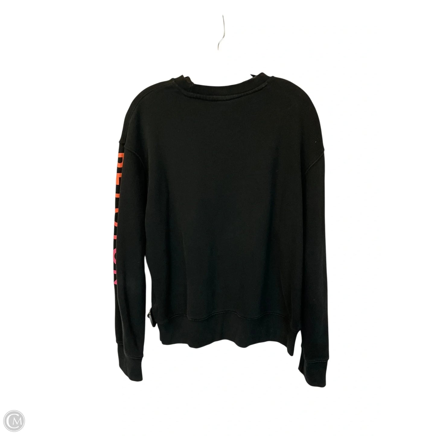 Athletic Sweatshirt Crewneck By Adidas In Black, Size: M