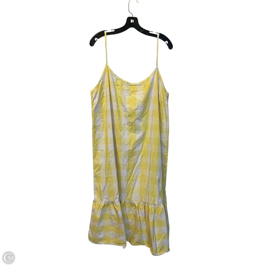 Dress Casual Midi By Clothes Mentor In Yellow, Size: 3x