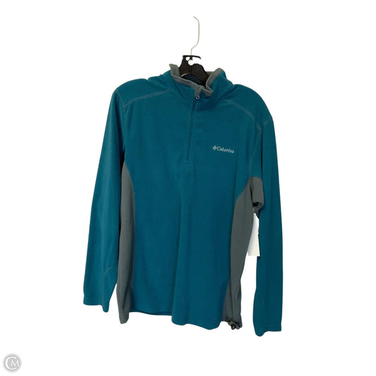 Jacket Fleece By Columbia In Blue & Grey, Size: M