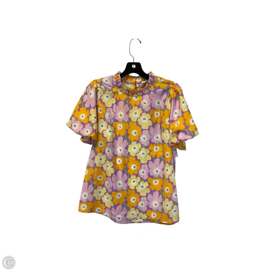 Top Short Sleeve By Jodifl In Floral Print, Size: S