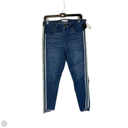 Jeans Cropped By Loft In Blue Denim, Size: 10