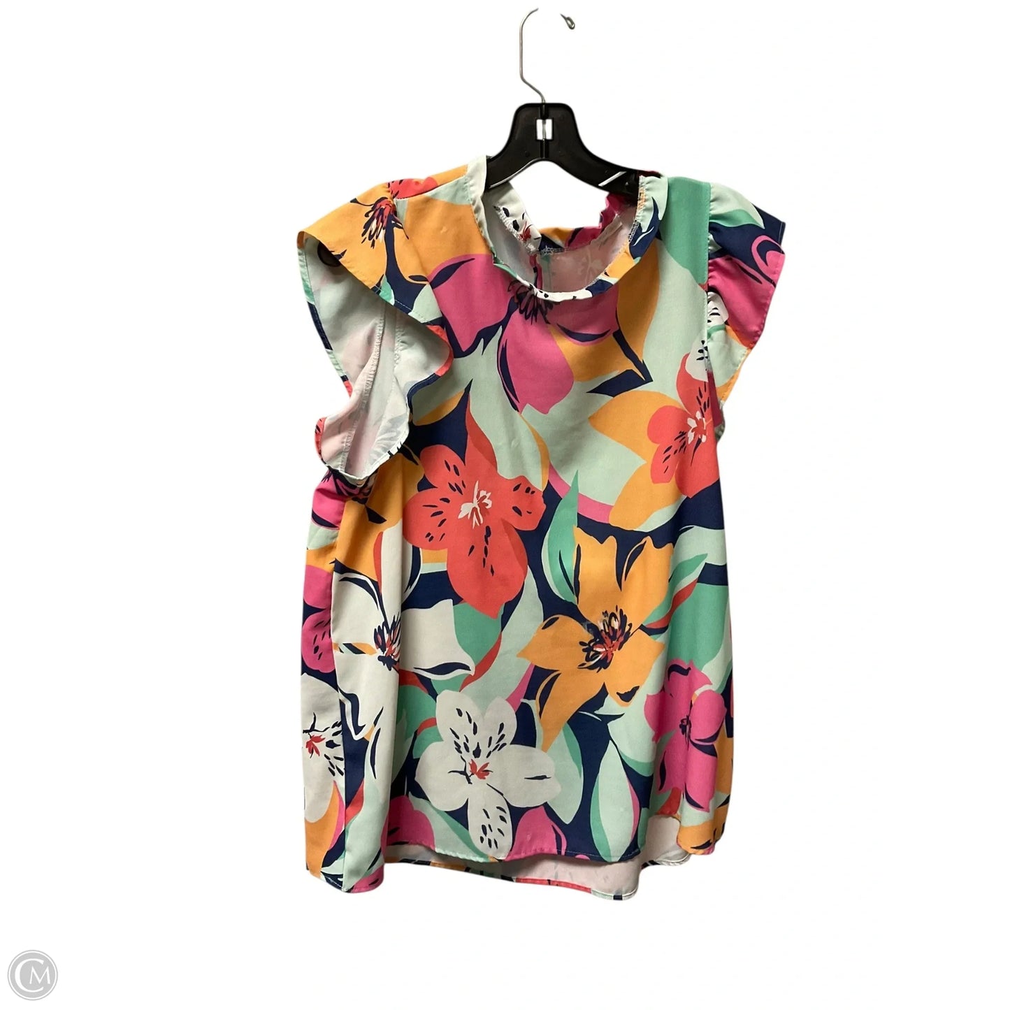 Top Sleeveless By Cotton Bleu In Multi-colored
