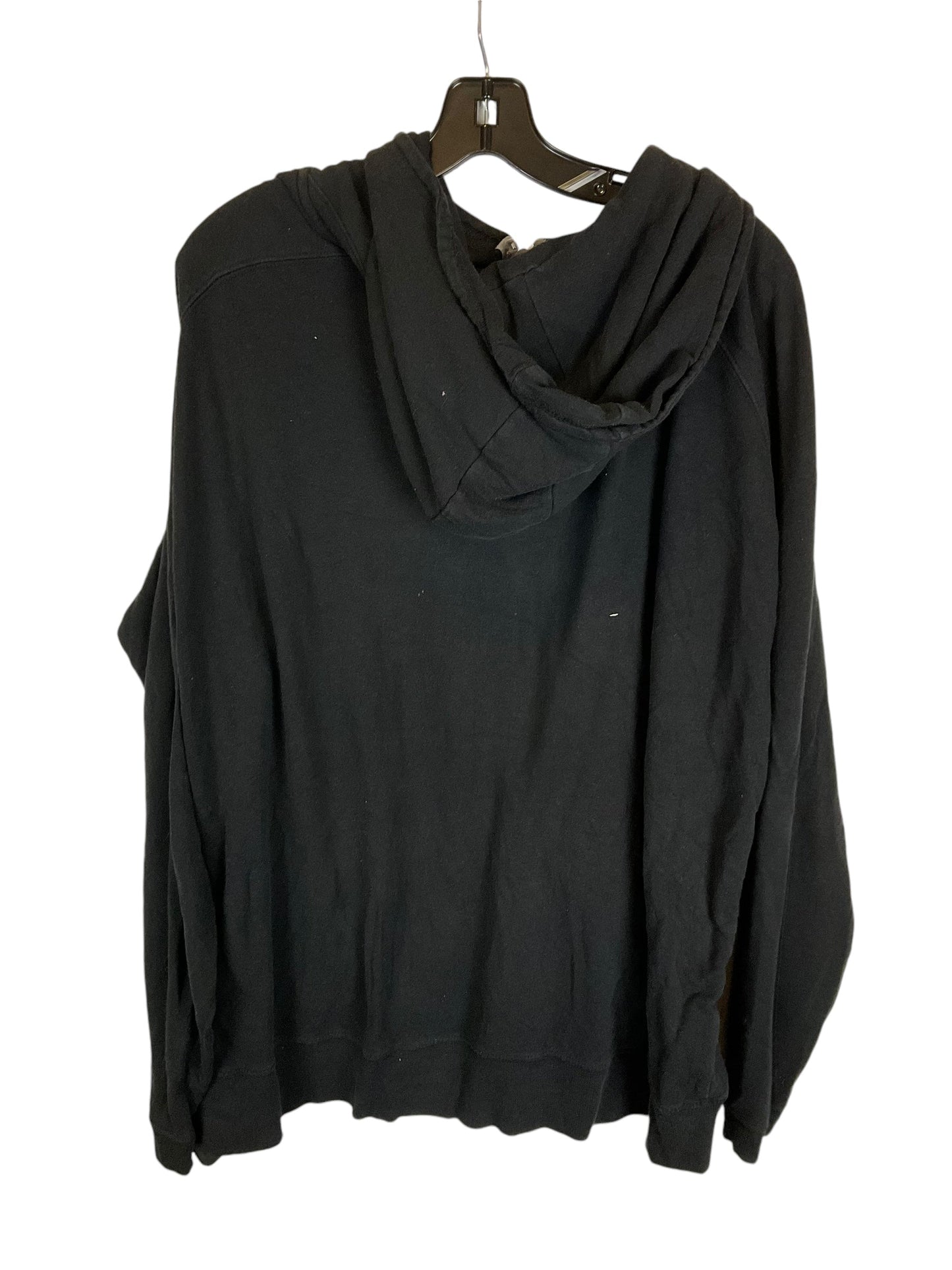 Sweatshirt Hoodie By Clothes Mentor In Black, Size: Xxxl