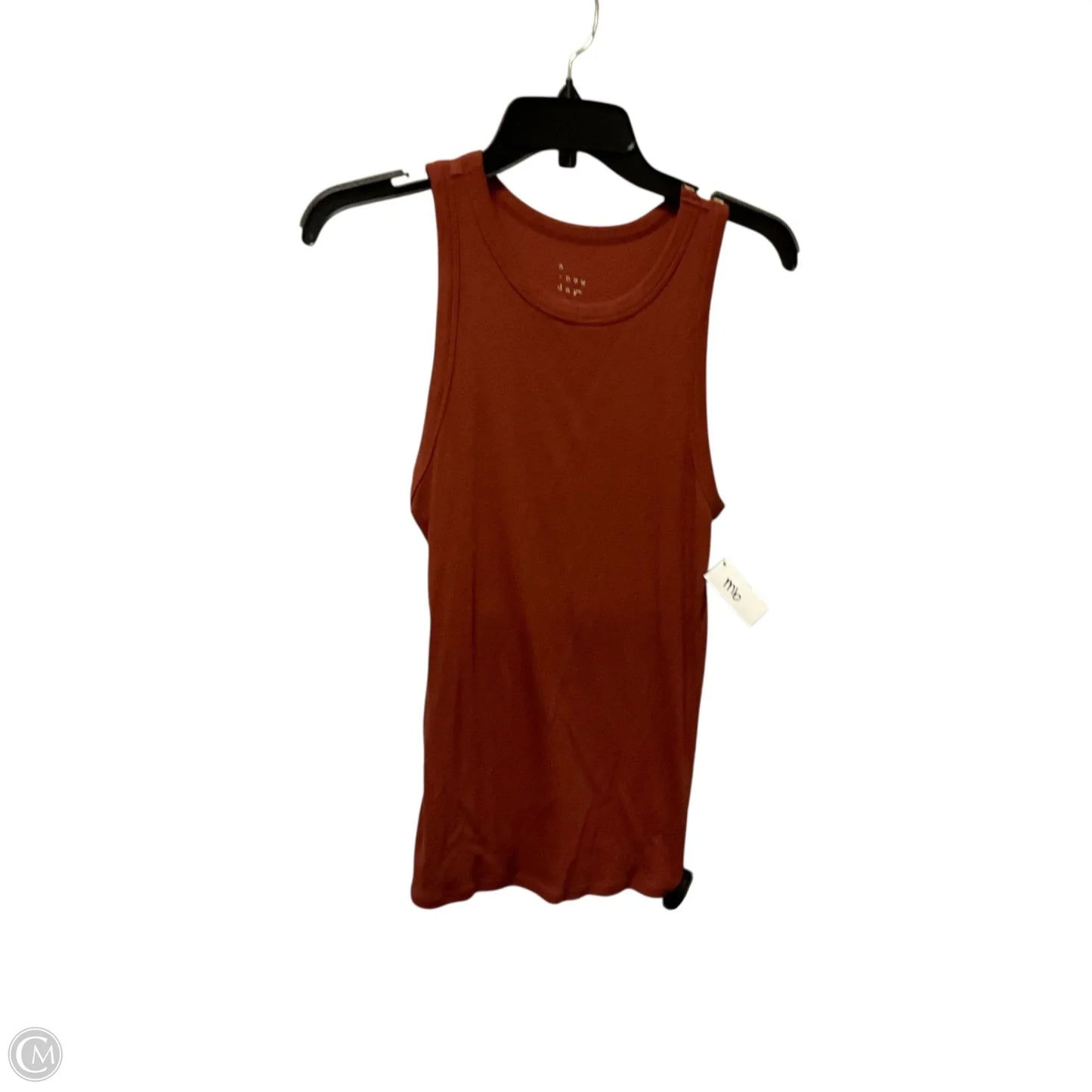 Top Sleeveless Basic By A New Day In Orange, Size: L