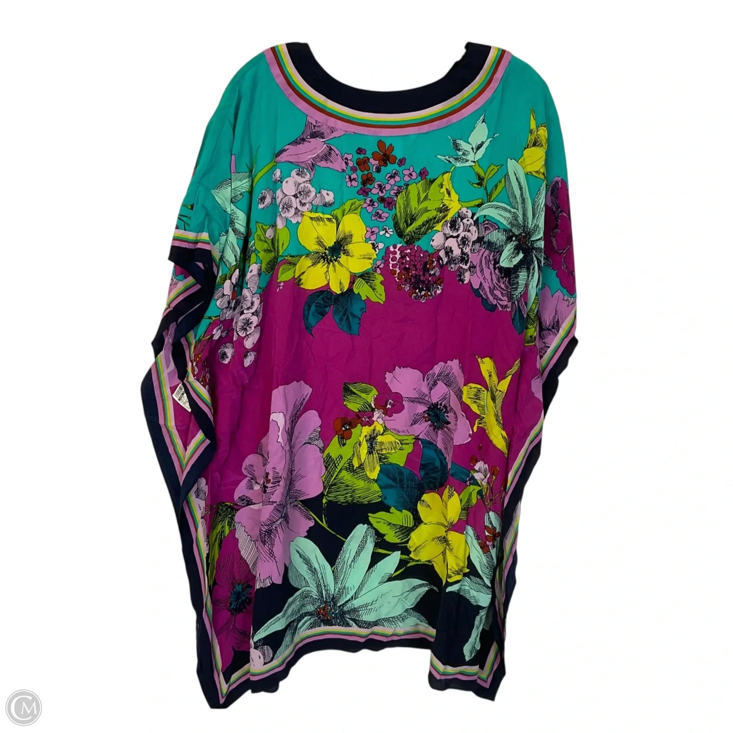 Top Short Sleeve By Trina Turk In Multi-colored, Size: Xl