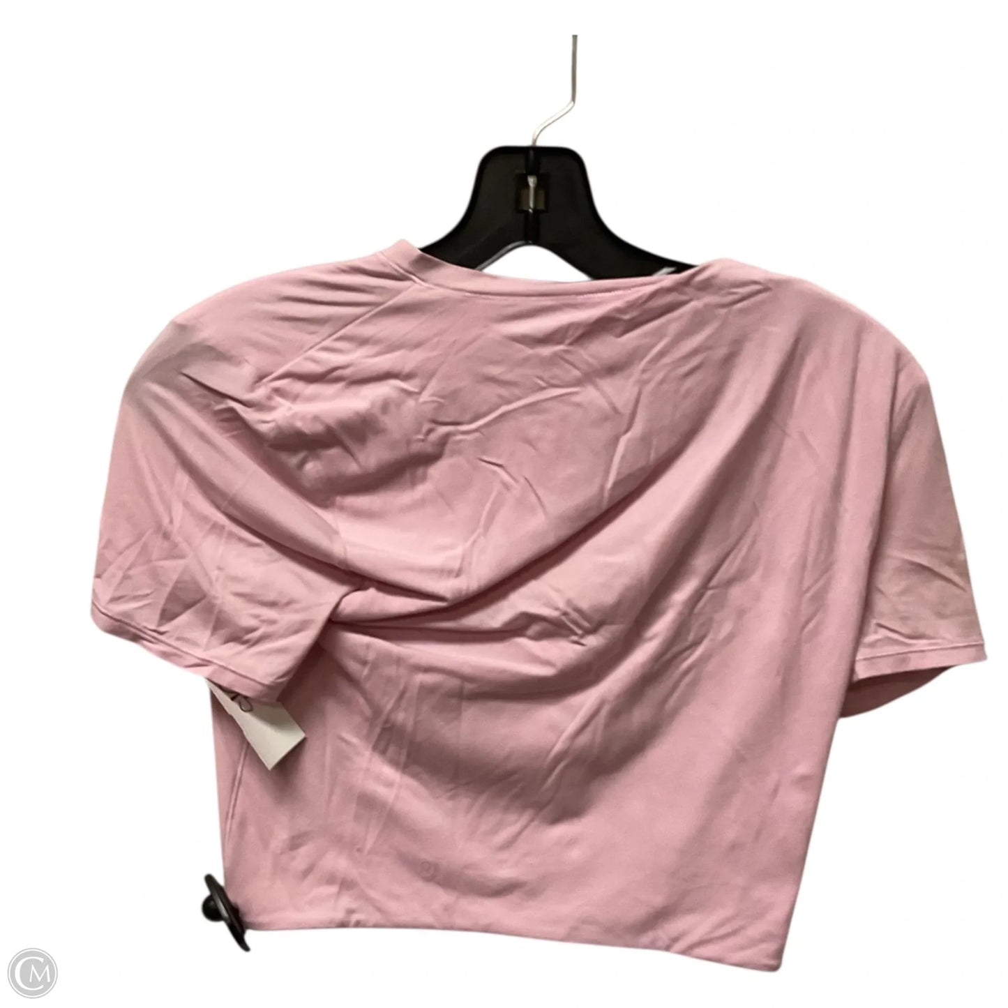 Athletic Top Short Sleeve By Lululemon In Pink, Size: M
