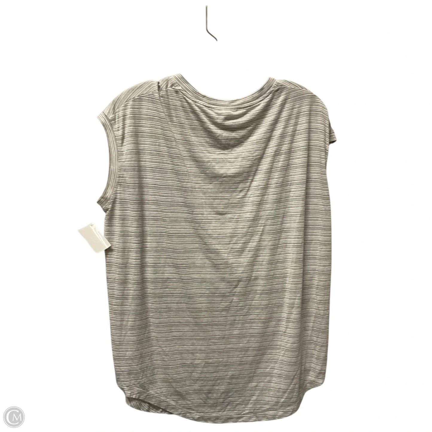 Athletic Top Short Sleeve By Athleta In Grey, Size: M