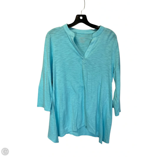Top Long Sleeve By Chicos In Blue, Size: M