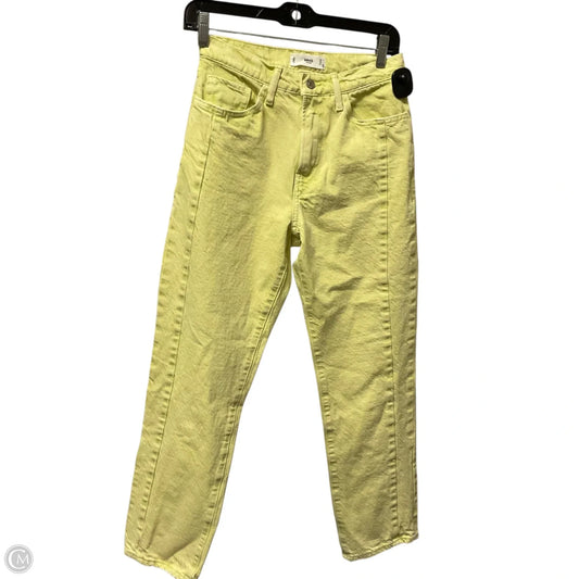 Jeans Straight By Mng In Green Denim, Size: 2