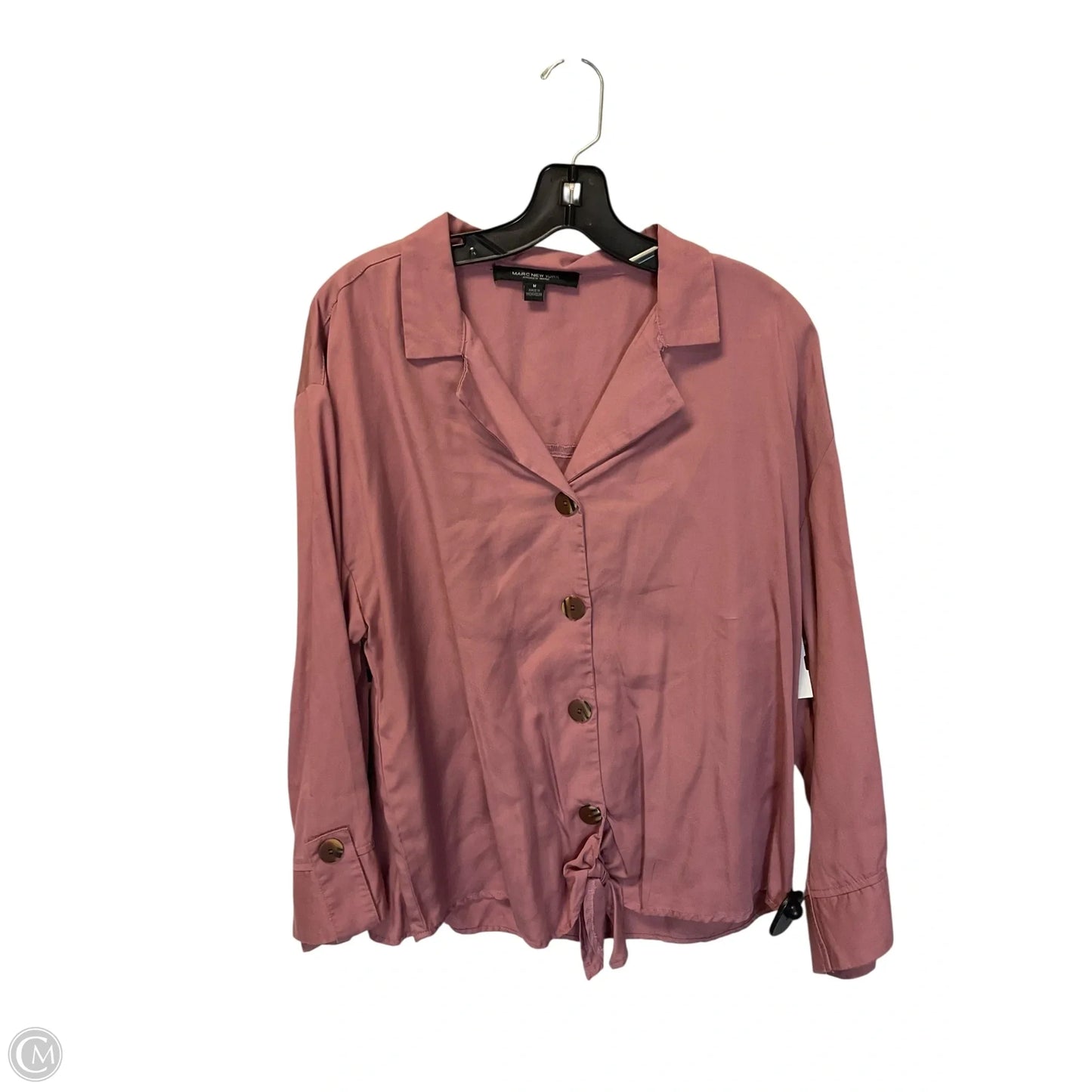 Top Long Sleeve By Marc New York In Pink, Size: M