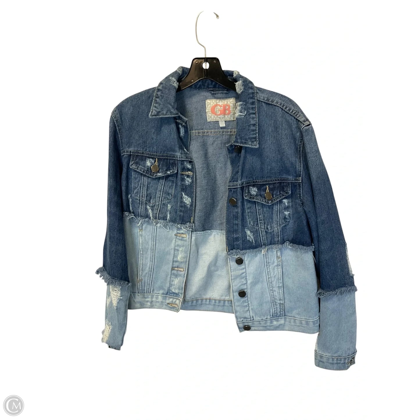 Jacket Denim By Gb In Blue Denim, Size: Xs