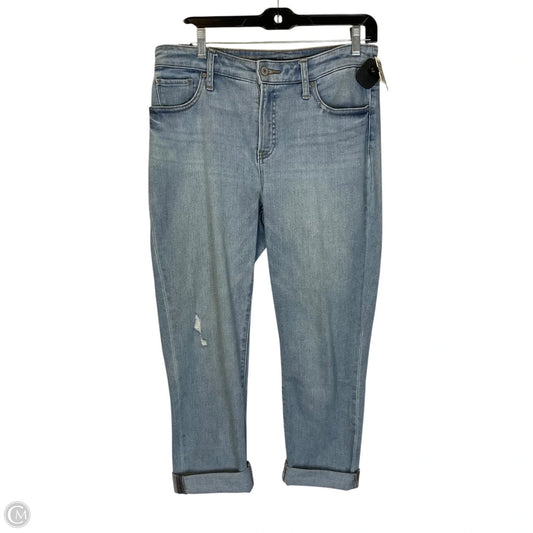 Jeans Cropped By Chicos In Blue Denim, Size: 6