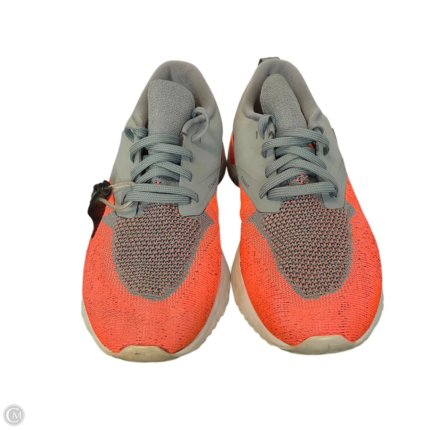 Shoes Athletic By Nike In Grey & Orange, Size: 9