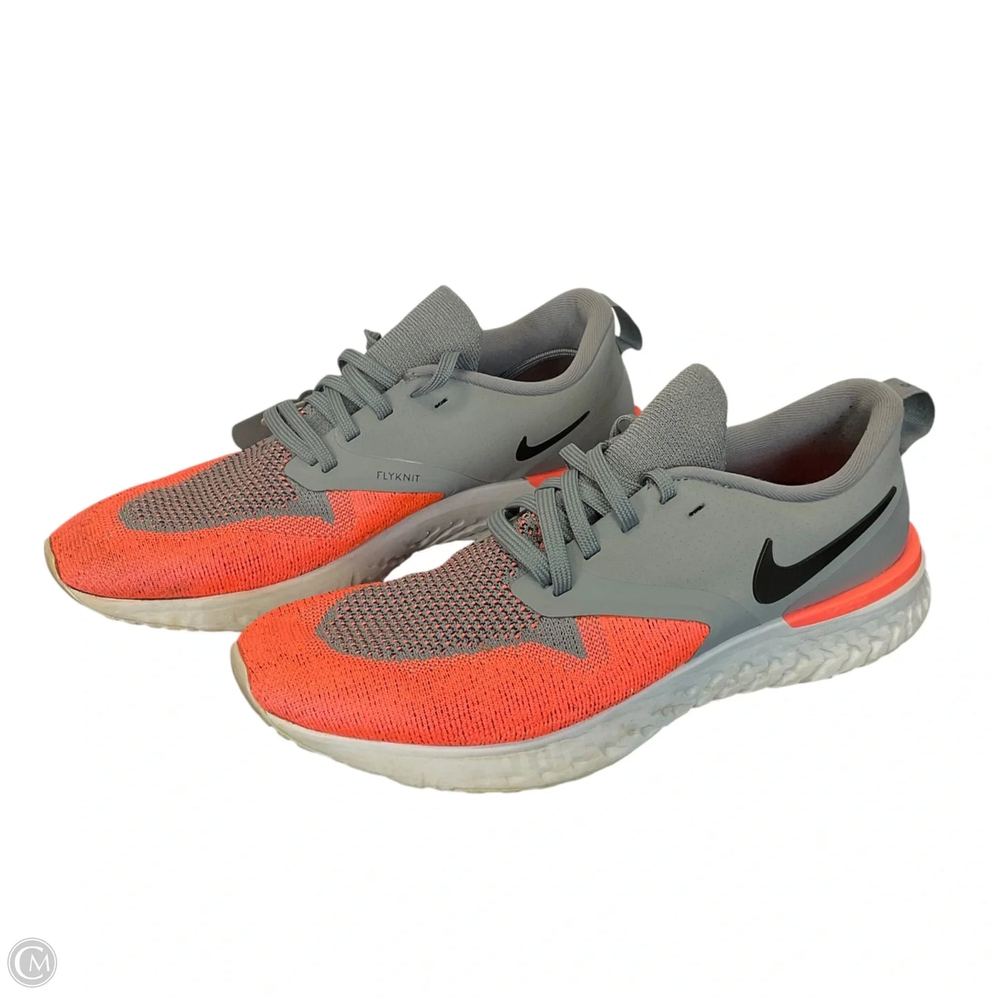 Shoes Athletic By Nike In Grey & Orange, Size: 9