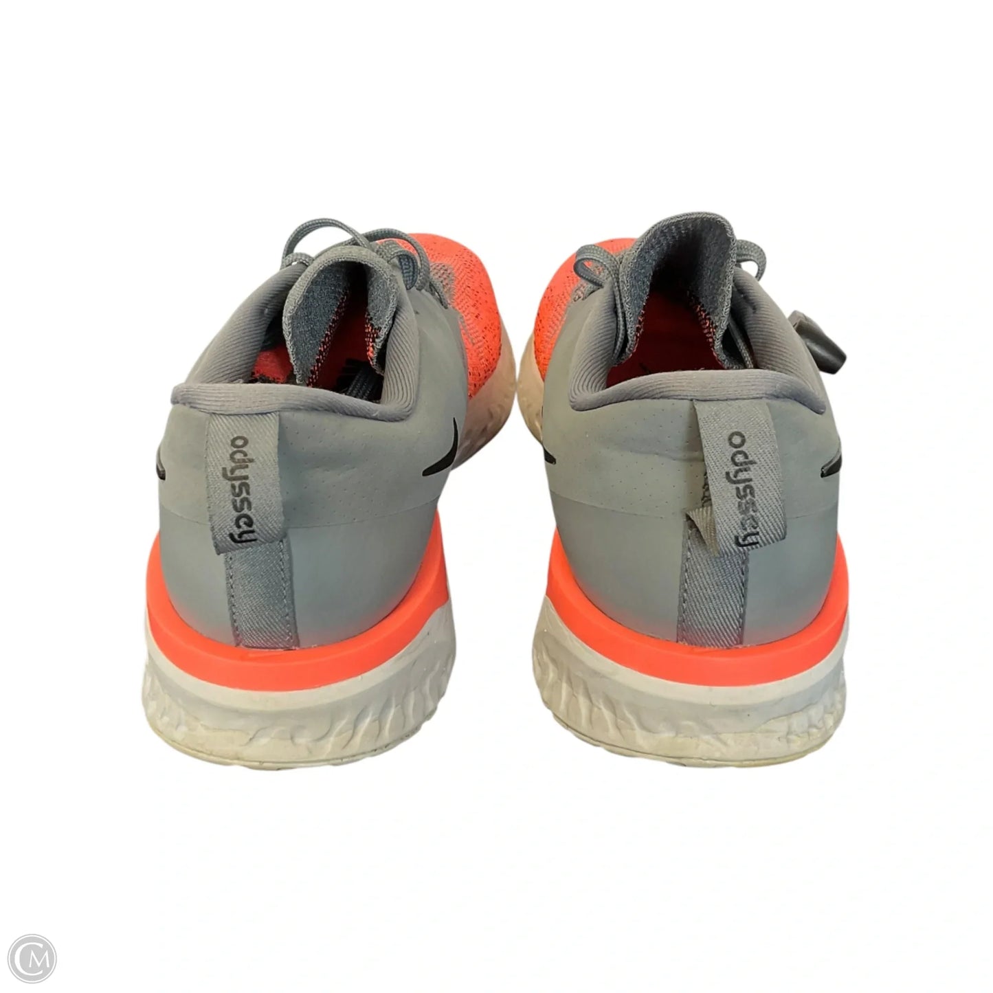 Shoes Athletic By Nike In Grey & Orange, Size: 9