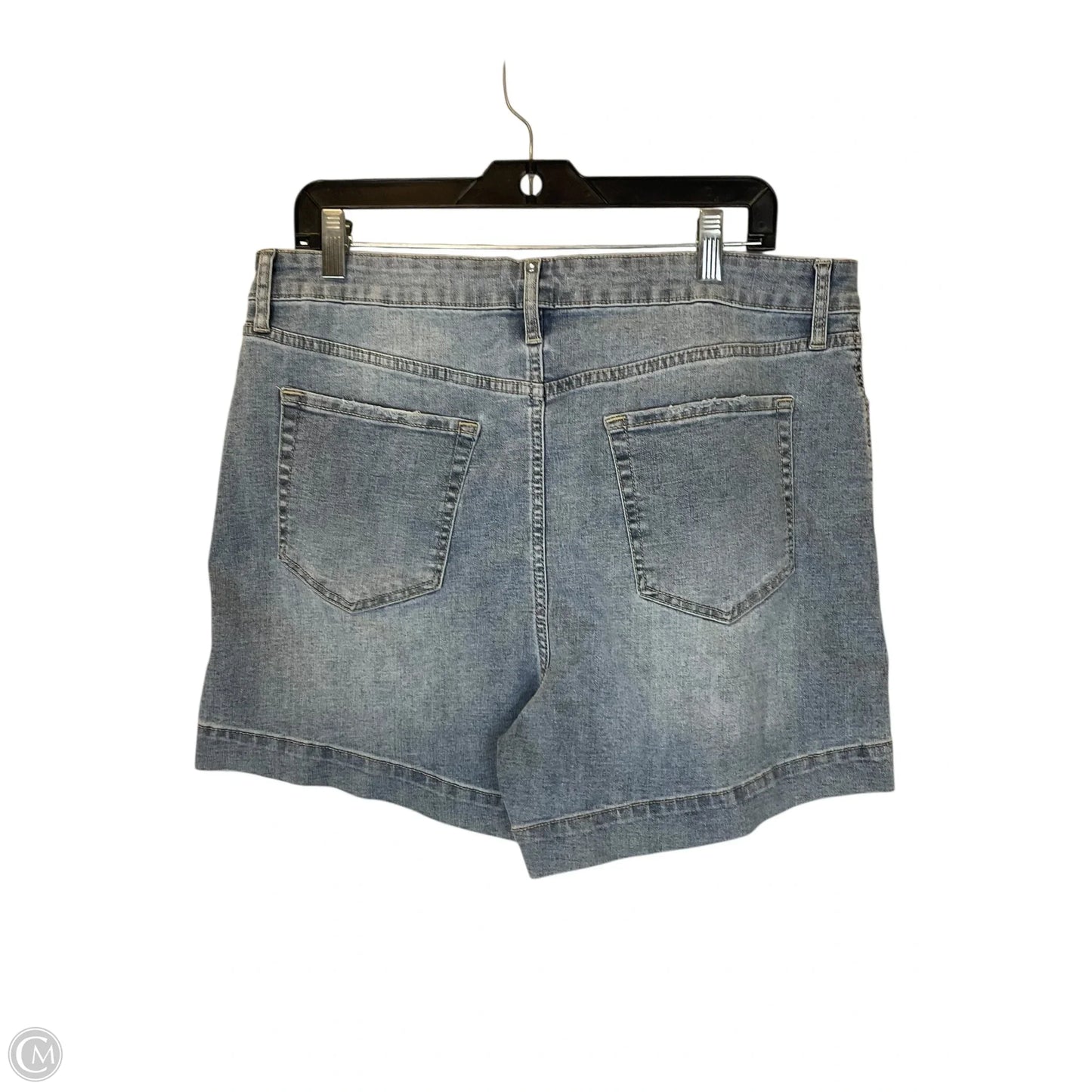 Shorts Designer By Rebecca Minkoff In Blue Denim, Size: 16